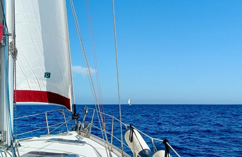 Mina Vagante 2 in navigazione nel week end del 1 maggio in barca a vela